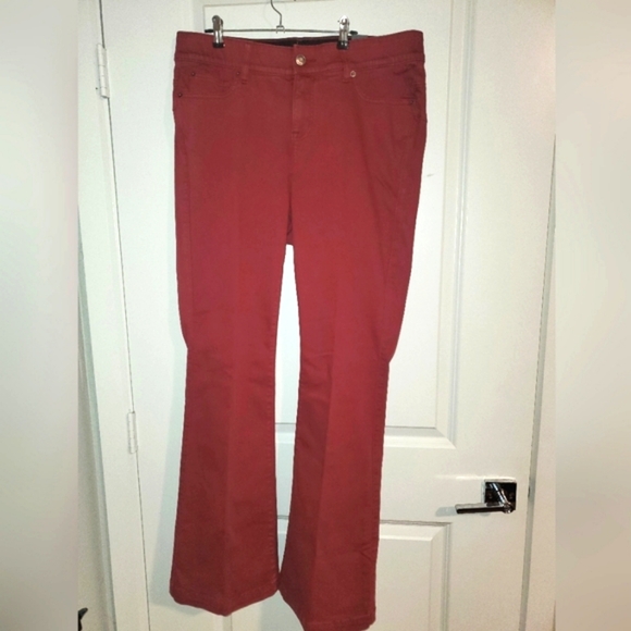 Torrid Red Flare Jeans - Picture 2 of 14